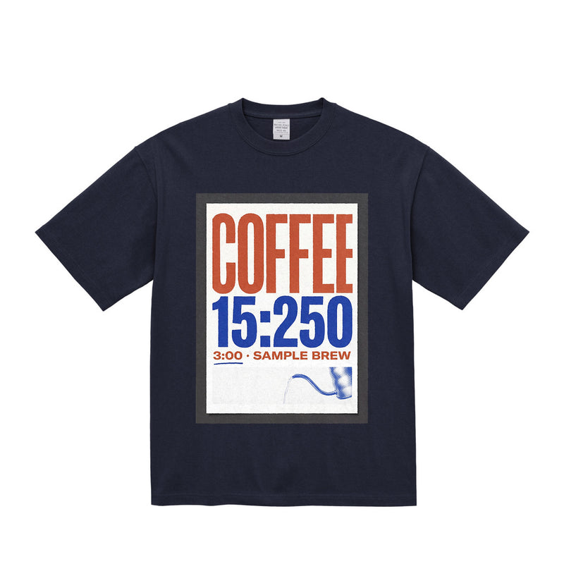 COFFEE / TYPOGRAPHIC — 9.1oz Graphic Tee 前面プリントの完成イメージ