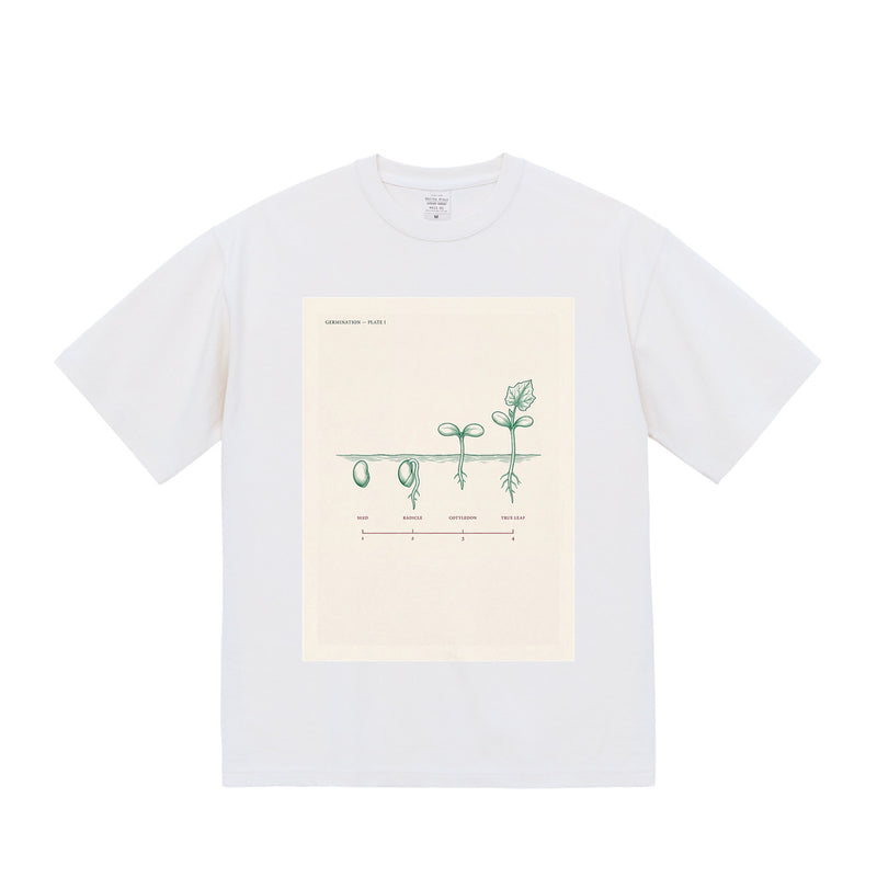 GROW / ARCHIVAL — 9.1oz Graphic Tee 前面プリントの完成イメージ