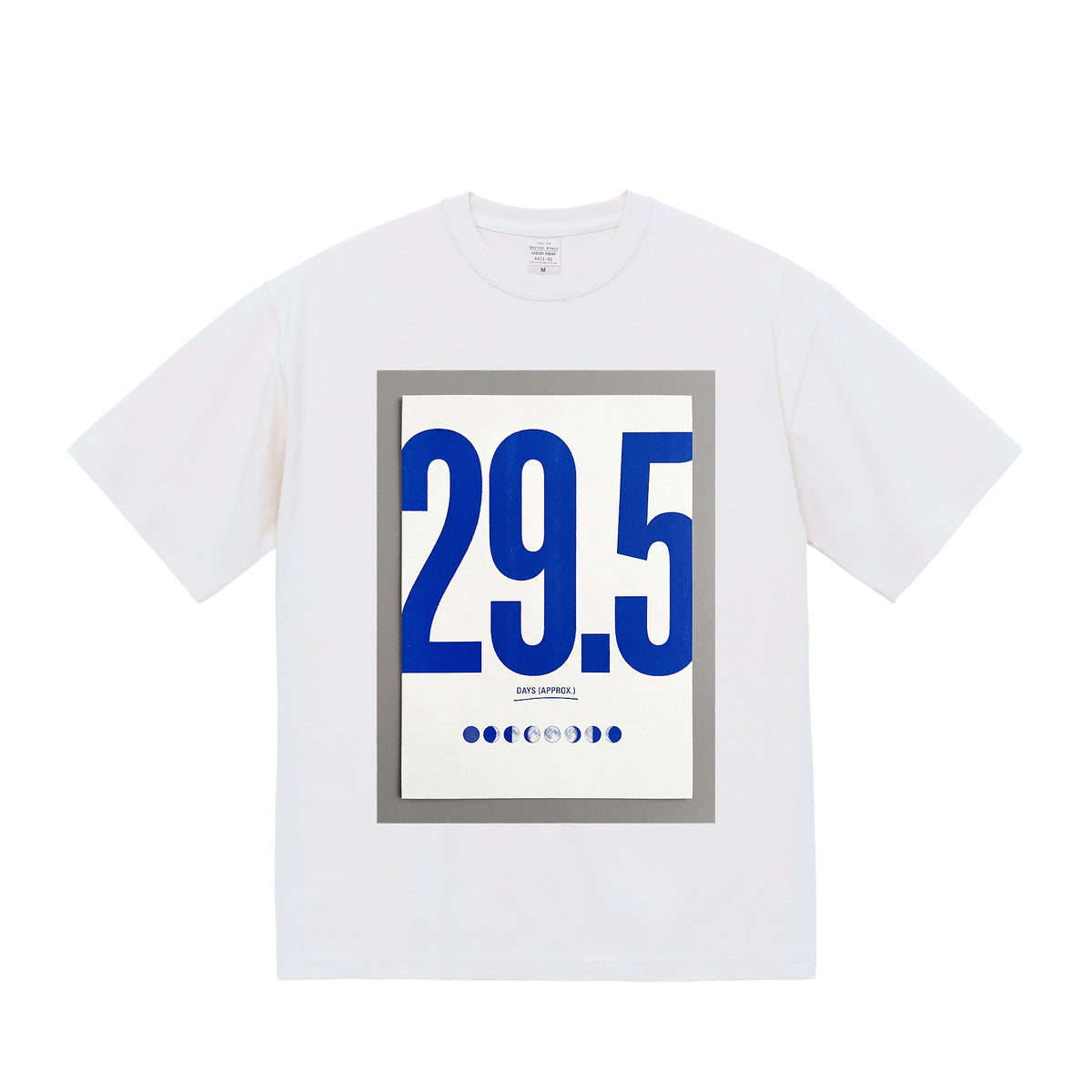 MOON / TYPOGRAPHIC — 9.1oz Graphic Tee white image