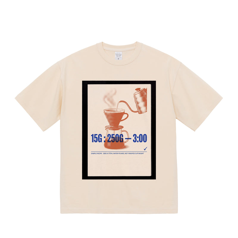 COFFEE / EDITORIAL — 9.1oz Graphic Tee 前面プリントの完成イメージ