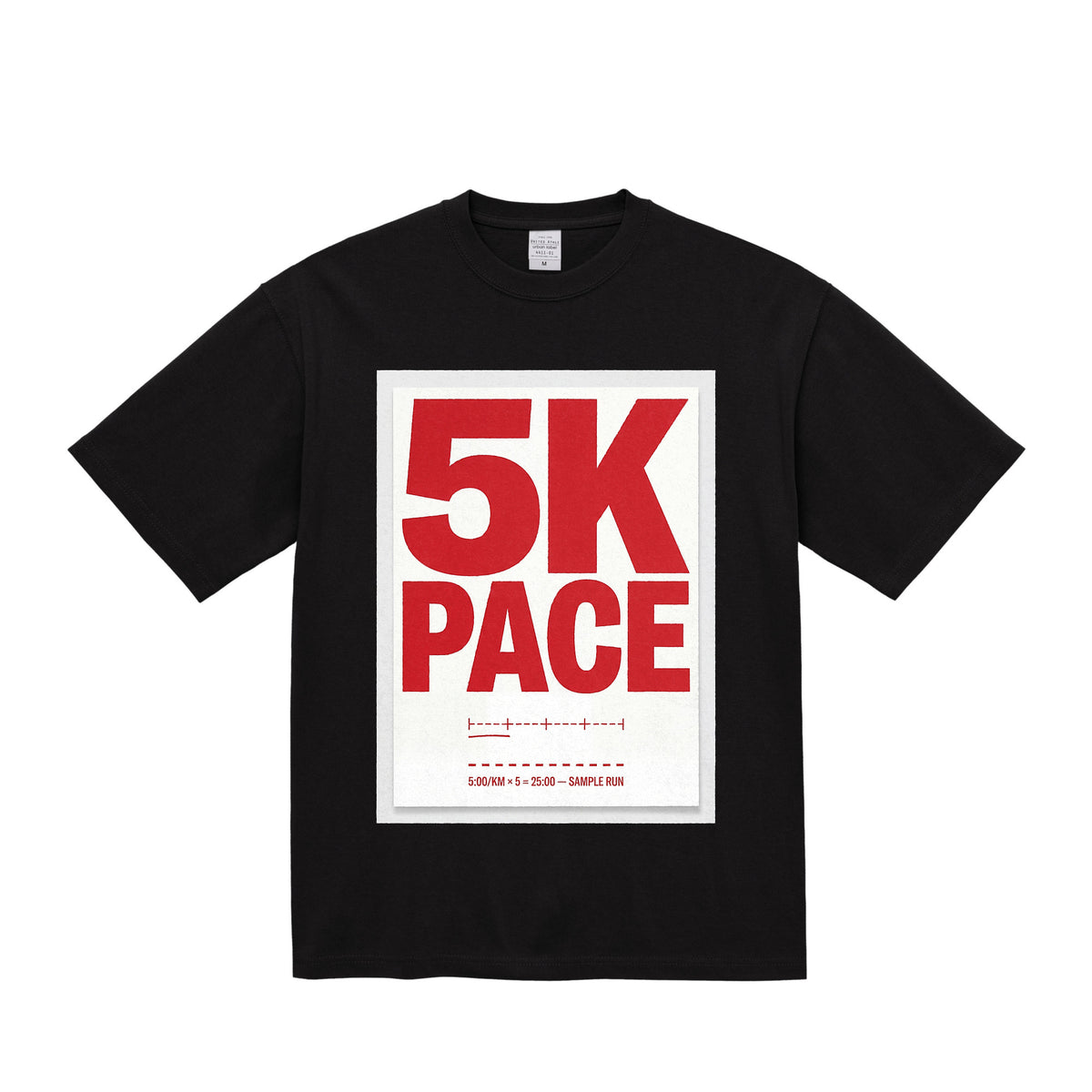 5K / TYPOGRAPHIC — 9.1oz Graphic Tee black image